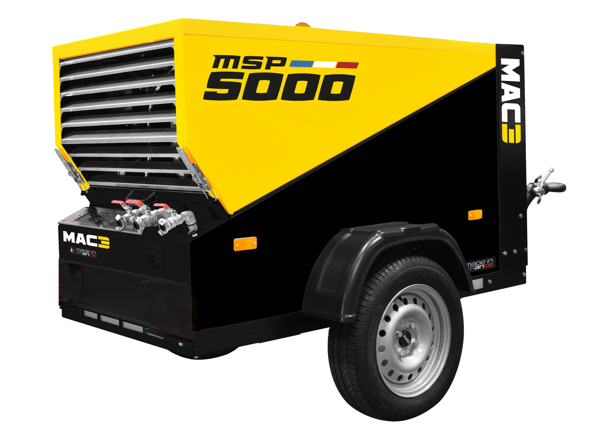 MAC 3 - COMPRESSEUR MSP 5000 SUR ESSIEU STANDARD - Stage III (normes Algérie, Tunisie, ...)