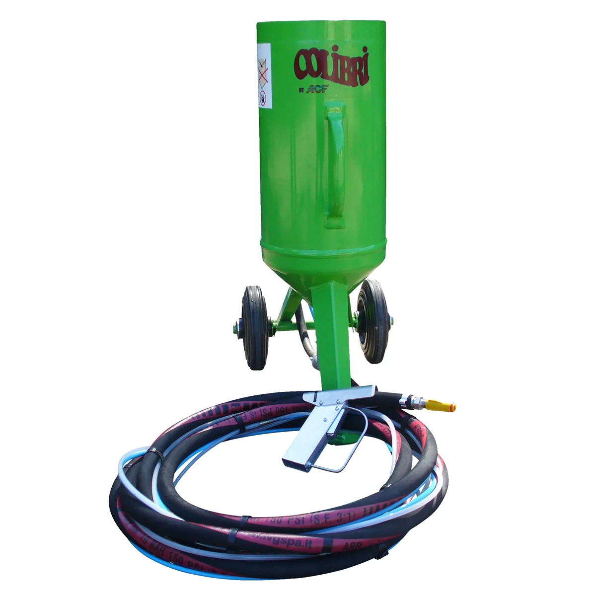 Aérogommeuse Colibri – Machine d’aérogommage et sableuse compacte, décapage doux, basse pression | ACF